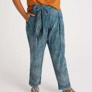 Maeve for Anthropologie Bleached Gingham Pants, 14